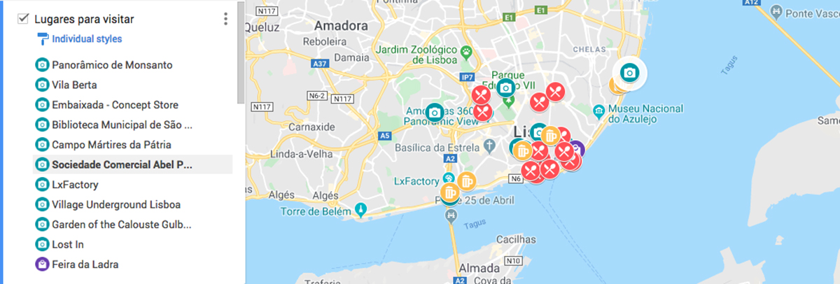 Dicas: Mapa de Lisboa