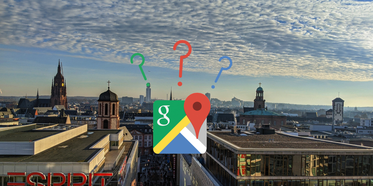 Google Maps não funciona em Frankfurt am Main